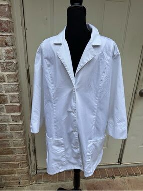 Cherokee, White, Lab Coat, Size XL